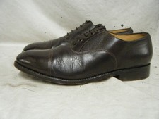 Mens British Army RAF Officers Brown Leather Parade Shoes Toe Cap Size 11 M 45 2