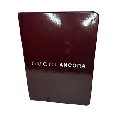 Gucci Ancora Blank Journal Notebook in Burgundy Hard Cover - Image 1 of 3
