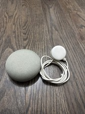 Mini Google Home Smart Bluetooth Speaker with Voice Assistant White Slate