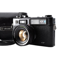 Near MINT Yashica Electro 35 GT Black Rangefinder 35mm Film Camera From JAPAN