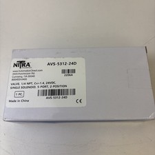 Nitra pneumatic Solenoid Valve AVS-5312-24D Single Solenoid, 5 Port, 2 Position