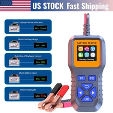 Digital Battery Analyzer Car Battery Tester Car Battery Voltage Load Tester US