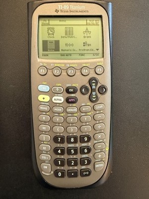 TI-89 Titanium Graphing Calculator Texas Instruments Tested Working + Cover