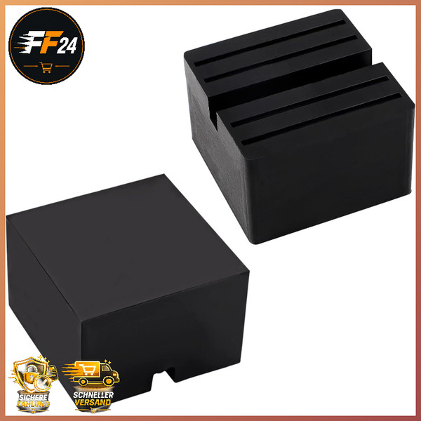 Wagenheber Gummiauflage 75X75X50Mm 2 StüCk Universal FüR PKW SUV Robust Auto-image