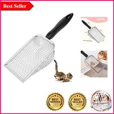 Stainless Steel Cat Litter Scoop with Small Mesh for Easy, Hygienic Cleaning