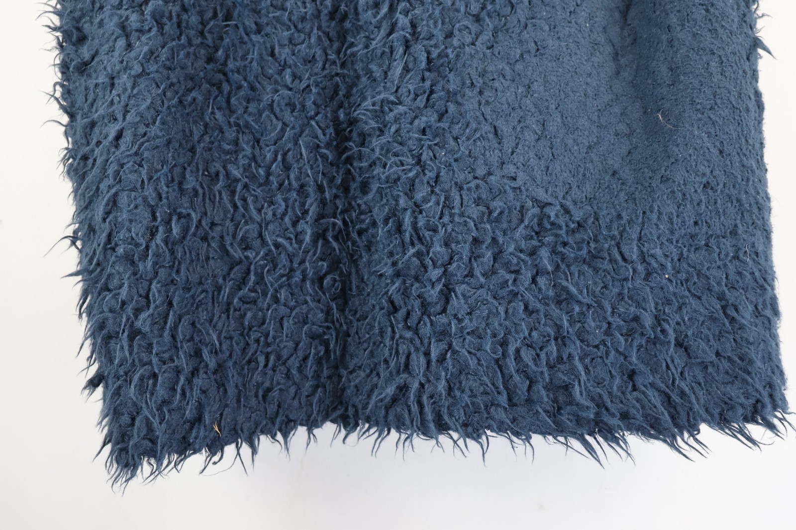 ZARA BASIC Blue Shearling Jacket size S Womens Ca… - image 8