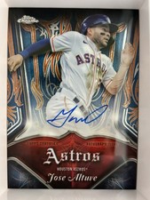Jose Altuve /5 Autograph - 2022 Topps Chrome - Club Plaques #'d Auto Card #PA-JA