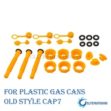 3x Replacement Gas Can Spout Nozzle Vent Kit For Old Style Cap7 Plastic Gas Cans