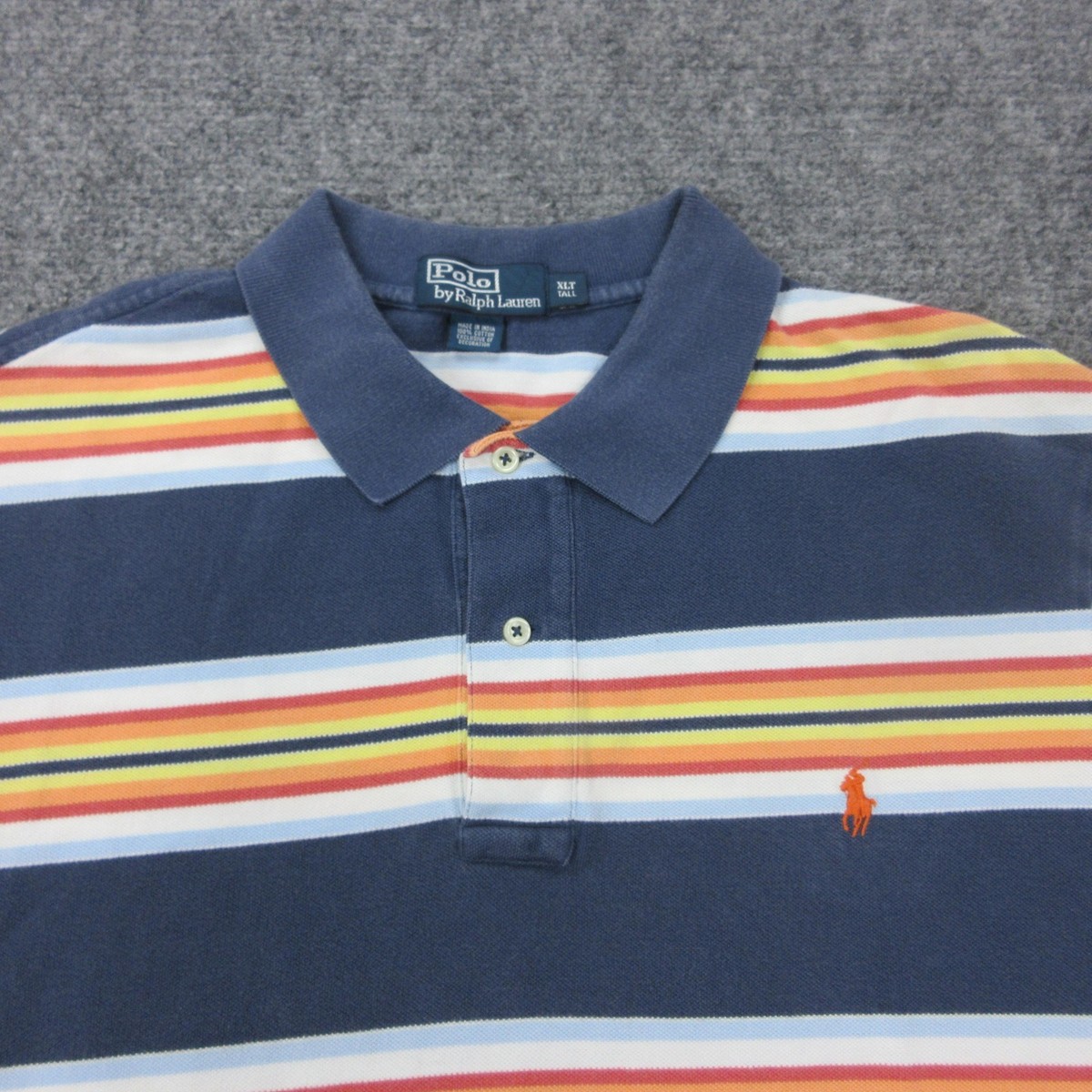 Vintage Polo By Ralph Lauren Polo Shirt Mens XLT Blue Cotton