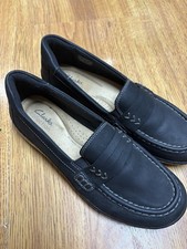 Clarks Collection black loafers Cora Shay slip-on women size 8.5 NEW w/o box
