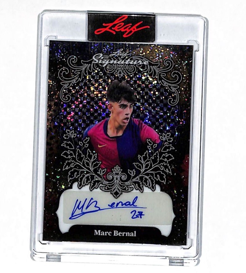 2026 Leaf Signature Series Marc Bernal 1/1 Auto Autograph Card Soccer view 1