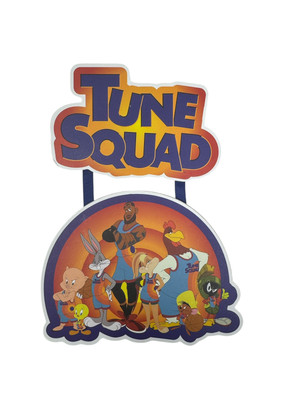 Space Jam LEBRON JAMES LOONEY TUNE Squad 6.5x10 Wall Art Hanging Sign Wood NEW