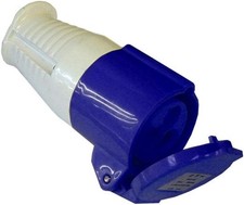 Faithfull 240V 16A Blue Socket &ndash; Replacement Socket for Trailing Leads