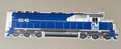Vintage General Motors EMD SD45 Die-Cut Fold Out Brochure Booklet Railroad