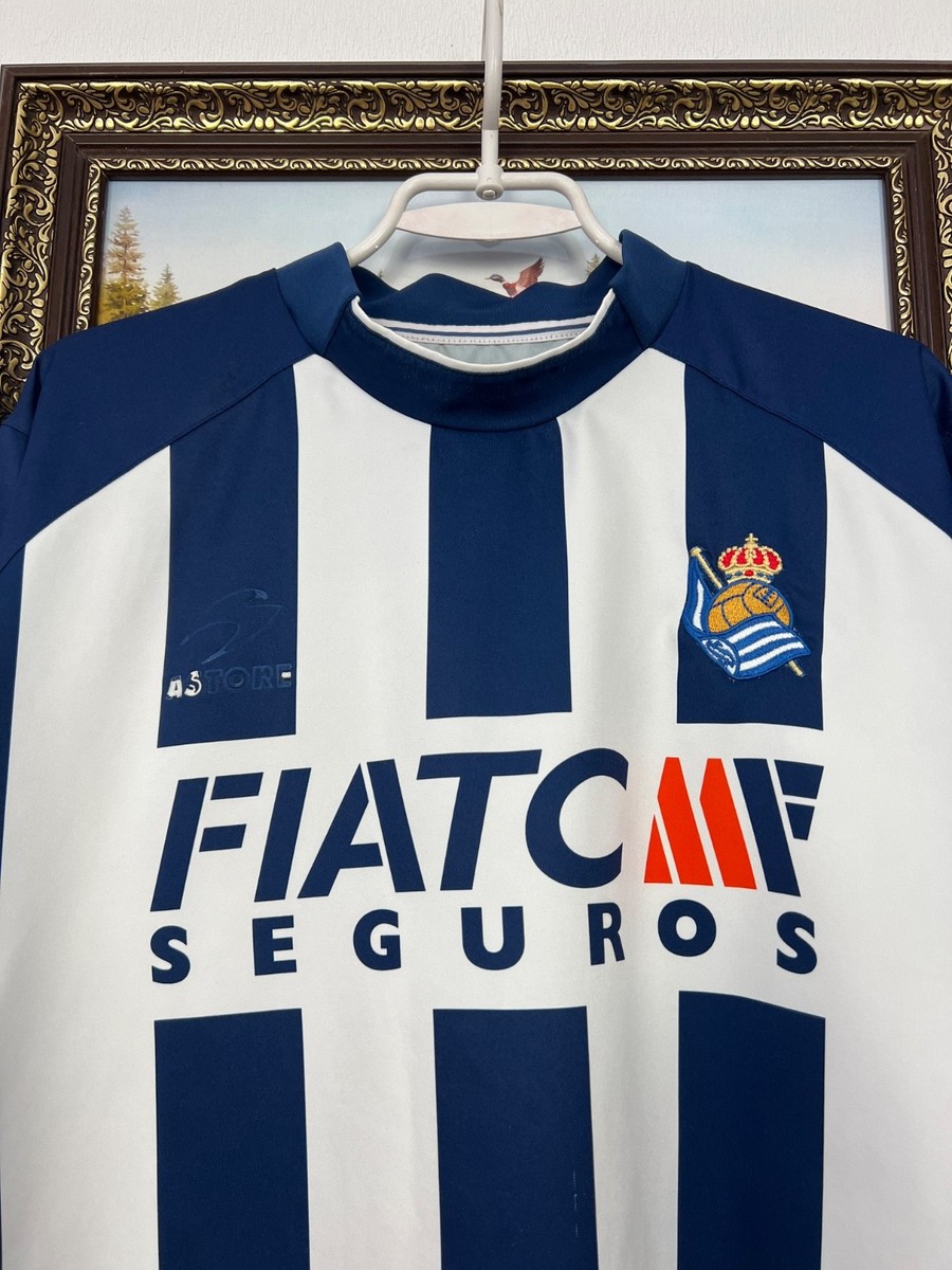 Real Sociedad Home football shirt 2000 Soccer Jersey Mens Trikot