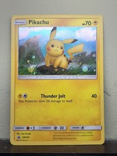 Pikachu SM183 - SM Black Star Promo - Cosmos Holo Pokemon Card - Near Mint on eBay