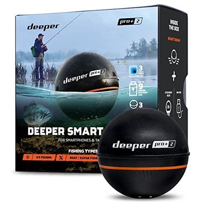 Deeper PRO+ 2.0 Wireless Smart Fischfinder WLAN GPS Akku 9 Stunden JDMPS
