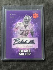 2024 Onit Football Blake Miller Clemson Tigers/Detroit Lions parallel /100  Auto