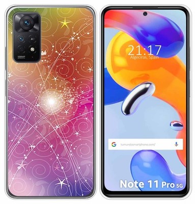 Hülle Silikon für Xiaomi Redmi Note 11 Pro / 5G Design Abstrakt Zeichnung