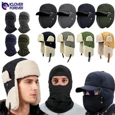 Men Women Winter Trapper Hat / Fleece Balaclava Face Mask Thermal Warm Ski Cap