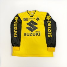 Kit Motocross Vintage Maglia Suzuki Pernod Anni 80 90 Rara Evo Retro M 48"