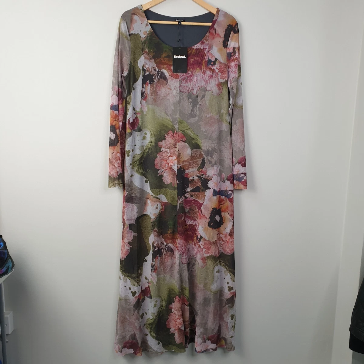 desigual floral mesh maxi dress Desigual Long Floral Dresses for Women for sale
