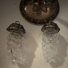 Price Imports 109 Silver Plated & Glass Grape Salt & Pepper Shakers w/ Stand — photo 4