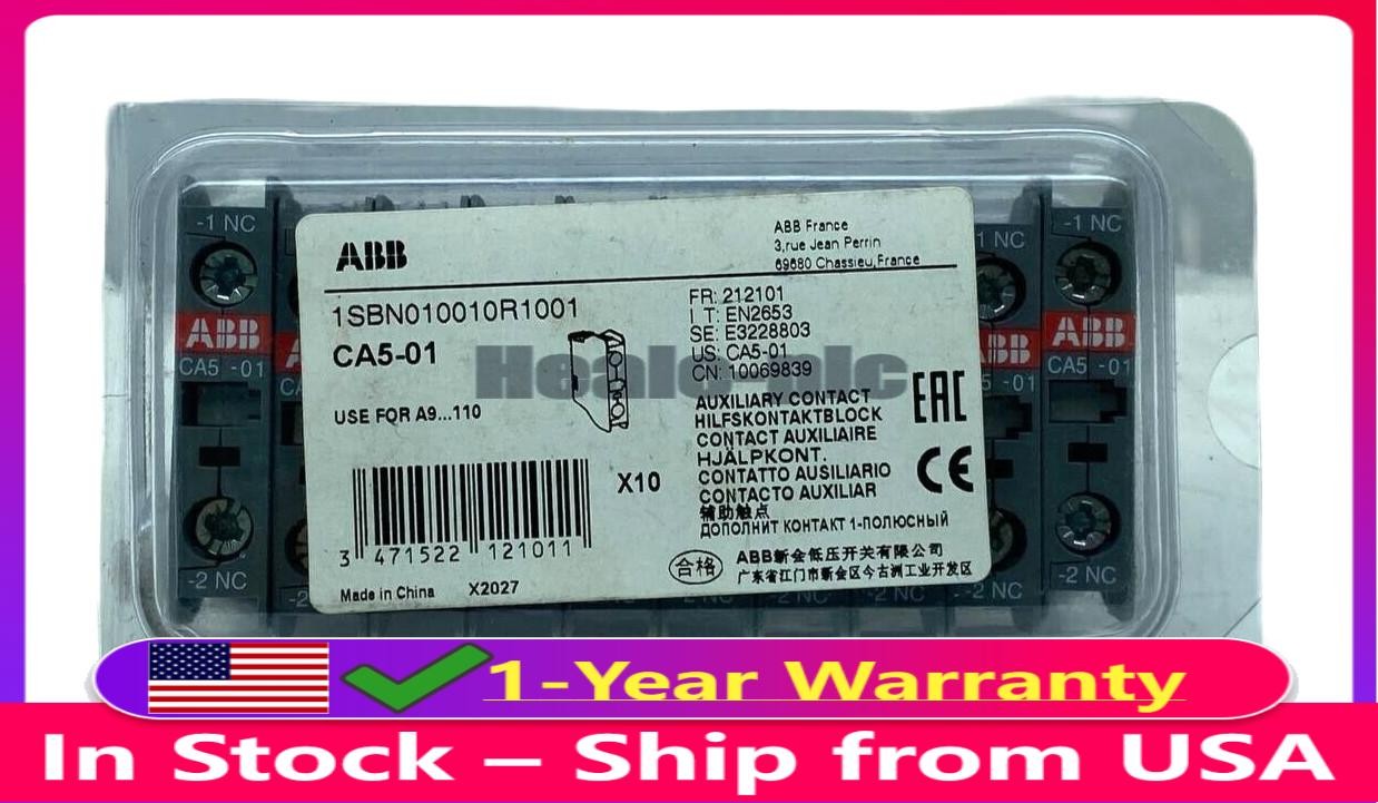 10 pcs/box ASEA BROWN BOVERI ABB CA5-01 1SBN010010R1001 AUXILIARY US Free TAX