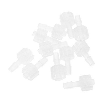 10Pcs Leakproof Male Luer Lock Hose Barb Adaptors Durable PP Fluid Transfer Set