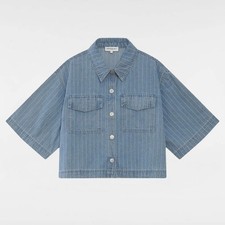 Grace and Mila denim jacket women's denim shirt between-seasons jacket blue