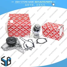 FEBI Engine Water Pump & FEBI Thermostat Kit For Mercedes Benz W204 W211 M272