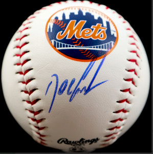 Dwight Gooden Signed Rawlings OML New York Mets Logo Baseball-COA (AWM)