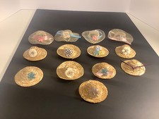 13 - Miniature Straw DOLL Hats