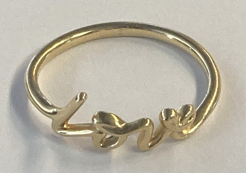 Tiffany & Co. Paloma Picasso 18K Yellow Gold Graffiti Love Ring Item #1A