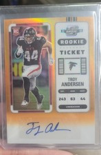 2022 Contenders Optic - Rookie Ticket Autographs Troy Andersen Orange #12 /50 
