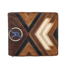 Hooey Roughout Brown  Blue Bifold - Accessories Wallet - Rbf015-Brtn
