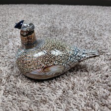 Ovia Toikka Glass Bird Iittala Finland Female Duck Blown Glass Art BROKEN BEAK 