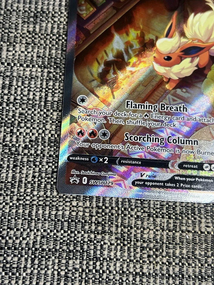 Flareon V SWSH179 SWSH: Sword & Shield Promo Cards Holo - Image 4 of 4