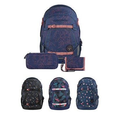 coocazoo Schulrucksack-Set MATE 3-tlg. Schultasche inkl. Mäppchen und Geldbörse