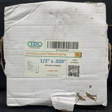 IDL Packaging 1/2" x .020" x 200' Steel Strapping Coil 1100 Lbs Break Strength