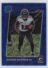 2021 Panini Donruss Optic Rated Rookie Blue Scope Prizm Rashod Bateman #210 10y3