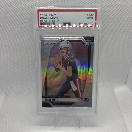 2024 PANINI PRIZM SILVER PRIZM #329 DRAKE MAYE PSA 9