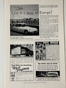 1959 Citroen Print Ad ID19 DS19 A Must In Europe