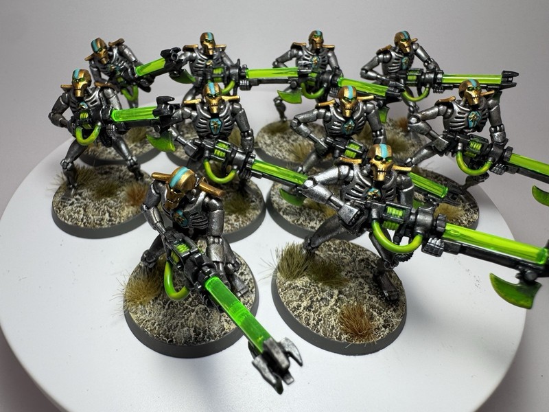 Necron Warriors x10 Well Painted & Based 40K Warhammer Miniatures 0-15