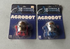 Vintage TOMY Wind Up Acrobot Robot Toys Figure 1970s Lot Of 2 New Sealed