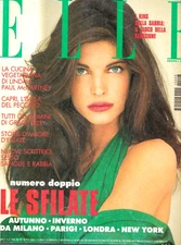 ELLE IT 1992 STEPHANIE SEYMOUR ELLE MACPHERSON YASMEEN GHAURI  CLAUDIA SCHIFFER