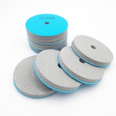 10 Stück Durchmesser 4 Zoll Sponge Diamond Polishing Pads für Marmor-Kunststein