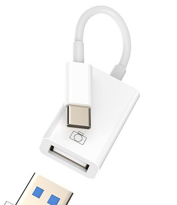 USB C To USB 3.0 OTG Adapter Type C Converter Thunderbolt Port Cable White