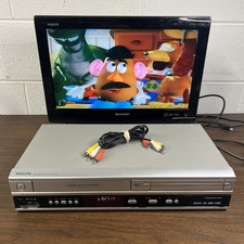Tested Phillips Video cassette Recorder/ DVD Combo Player DVP3050V No Remote