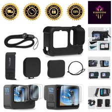 Silicone Sleeve Case for GoPro Hero 12/11/10/9 with Full Accessories Kit